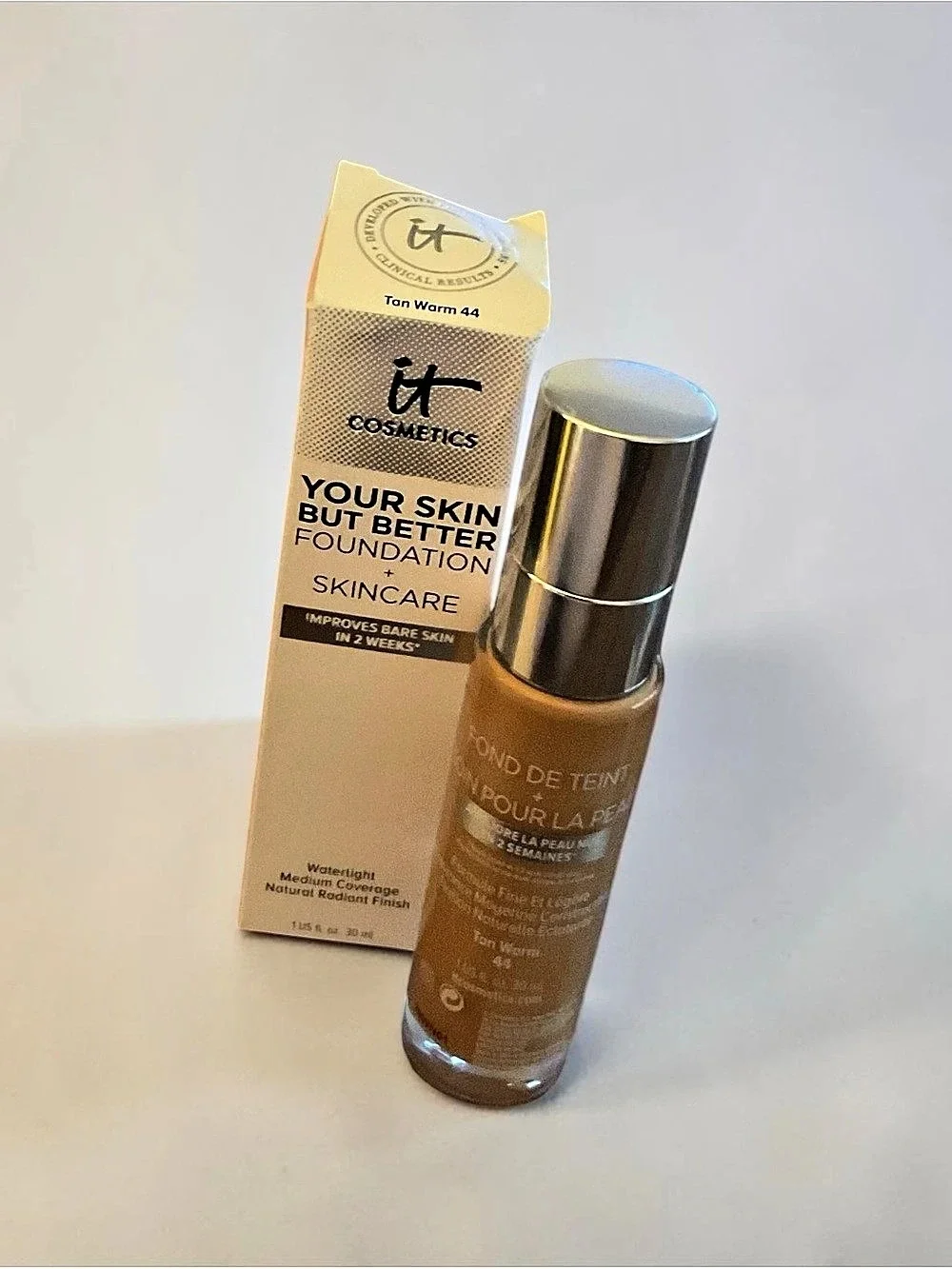 IT Cosmetics Your Skin But Better Foundation + Skincare ✨ Tan Warm 44